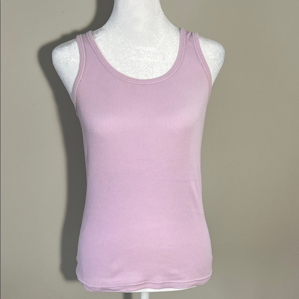 J. Crew Light Pink Ribbed Tank Top
